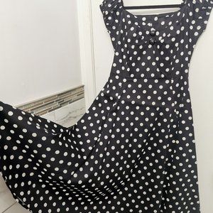 Collectief 50s Dolores Doll polka swingdress